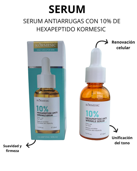 SERUM ANTIARRUGAS CON 10% DE HEXAPEPTIDO